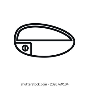 Car door handle icon vector logo design template