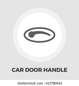 Car door handle icon vector. Flat icon isolated on the white background. Editable EPS file. Vector illustration.