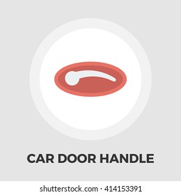 Car door handle icon vector. Flat icon isolated on the white background. Editable EPS file. Vector illustration.