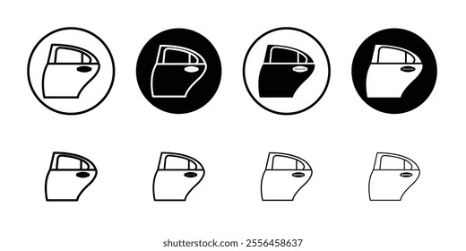 car door icon Art design illustration