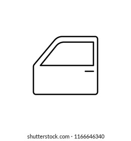 car door icon. Element of car workshop icon for mobile concept and web apps. Thin line car door icon can be used for web and mobile