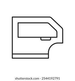 car door icon. isolated vector icon.