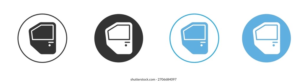 Autotürsymbol Logo-Vorlage Designset