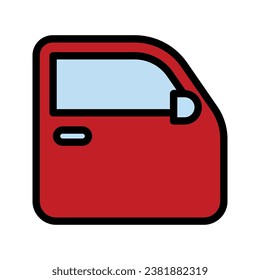 Car door Icon, for mobile concept and web design. vector illustration