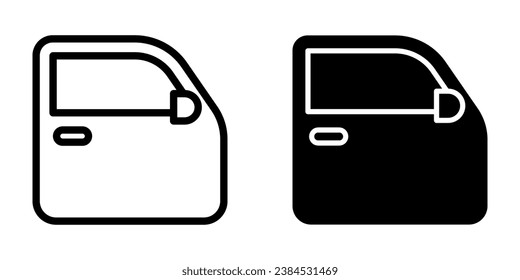 Car door Icon, for mobile concept and web design. vector illustration