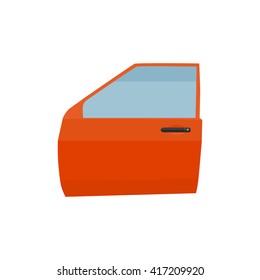 car door icon on white background