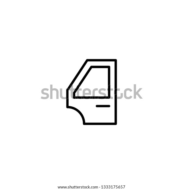 car door icon on a white\
background