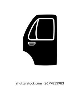 car door icon, simple flat style, vector illustration, symbol, design logo template pictogram, for ui or ux isolated on white for mobile app, editable