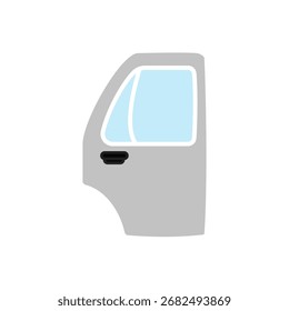 Autotürsymbol, einfacher flacher Stil, Vektorgrafik, Symbol, Design-Logo-Vorlagenpiktogramm, für ui oder ux einzeln auf Weiß für mobile App, bearbeitbar