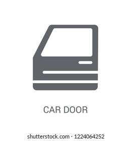 car door icon. Trendy car door logo concept on white background from car parts collection. Suitable for use on web apps, mobile apps and print media.