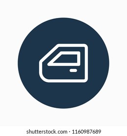 car door icon vector