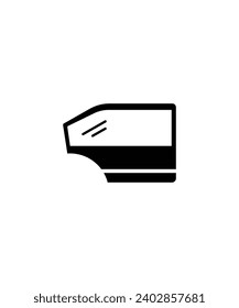 icono de la puerta del coche, mejor icono plano del vector.