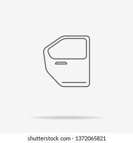 Car door icon. Vector concept illustration for design.