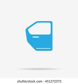 Car door icon. Vector concept illustration for design.