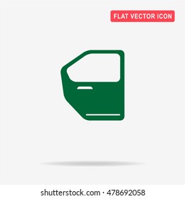 Car door icon. Vector concept illustration for design.