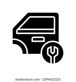 car door icon. vector glyph icon for your website, mobile, presentation, and logo design.