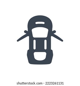 Icono de la puerta del automóvil (Ilustración del vector)
