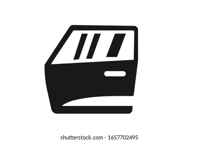 car door icon vector isolate 