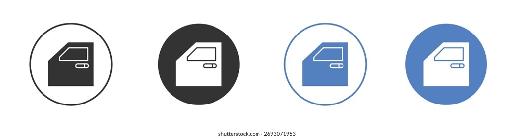 car door icon vector. Logo Template illustration design