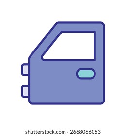 Ilustração de stock de vetor de ícone de porta de carro