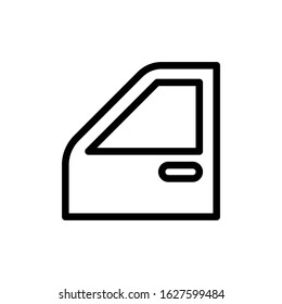 Car door line icon, editable stoke