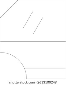 Car Door Line Vector Icon Design