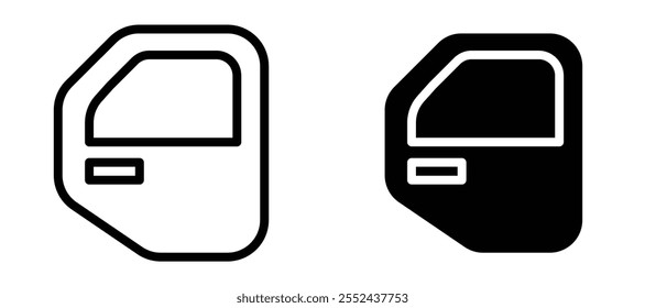 car door liner icon vector set.