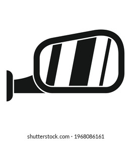 Car door mirror icon. Simple illustration of Car door mirror vector icon for web design isolated on white background