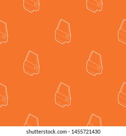 Car door pattern vector orange for any web design best