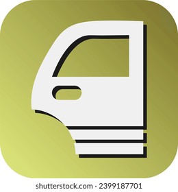 Car Door Vector Glyph Gradient Background Icon For Personal And Commercial Use.

