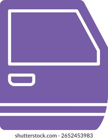 Ícone do vetor da Porta do Carro. Pode ser usado para impressão, aplicativos móveis e da Web.