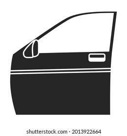 Car door vector icon.Black vector icon isolated on white background car door.