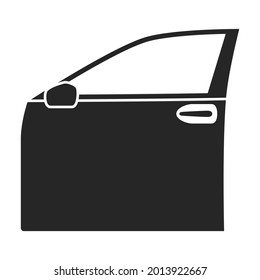 Car door vector icon.Black vector icon isolated on white background car door.