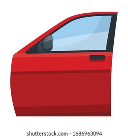 Car door vector icon.Cartoon vector icon isolated on white background car door.