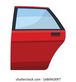 Car door vector icon.Cartoon vector icon isolated on white background car door.