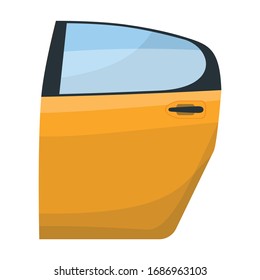 Car door vector icon.Cartoon vector icon isolated on white background car door.