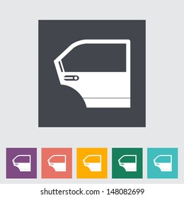 Car door. Vector illustration.