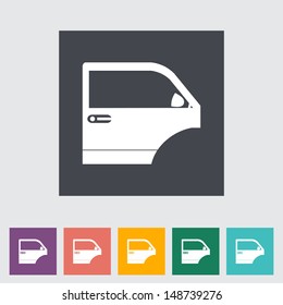 Car door. Vector illustration.