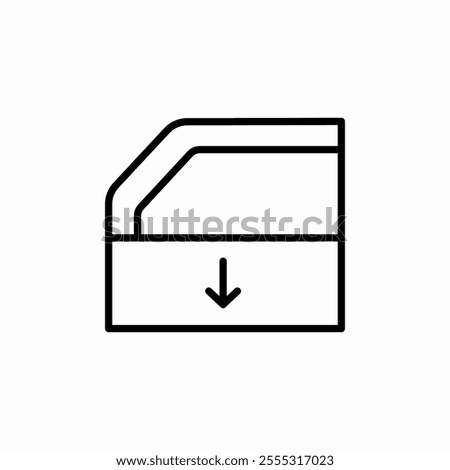 car door window down icon sign vector