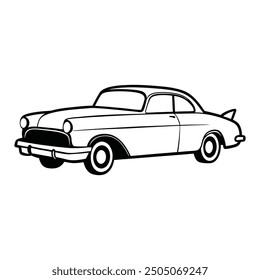 Car Drawing Silhouette Outline Design Vector Illustration Clipart Eps