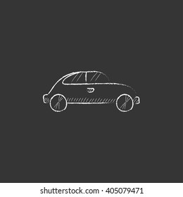 Car. Drawn in chalk icon.