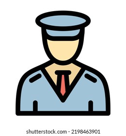 Car driver Fill Vector Icon easily modified

