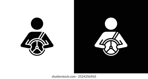 Autofahrer-Symbol Illustrierte Illustration