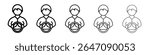 car driver icon vector outline symbol or illustration