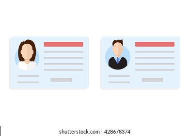 Car driver license set