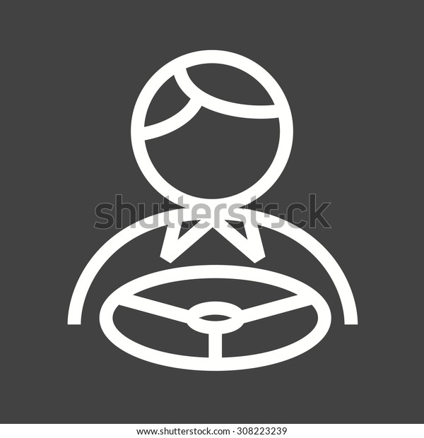Car, driving, driver icon vector image. Can also\
be used for activities. Suitable for use on web apps, mobile apps\
and print media.