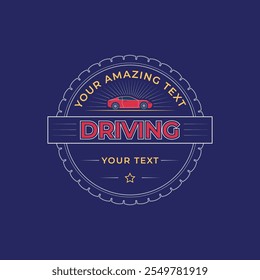 Car Driving Logo Design Template