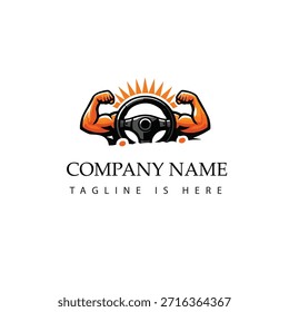 Logotipo del centro de formación de conducción de automóviles