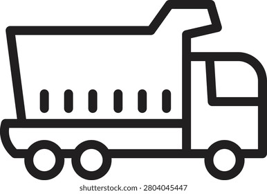 Car Dumper Transport Line Icon