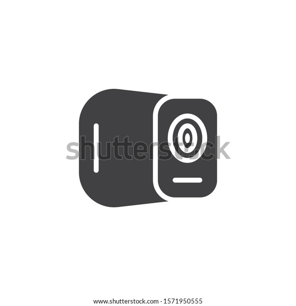 Car dvr camera vector icon. filled flat\
sign for mobile concept and web design. Drive recorder glyph icon.\
Symbol, logo illustration. Vector\
graphics